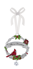 Christmas Cardinal Ornament - Merry Christmas - The Country Christmas Loft