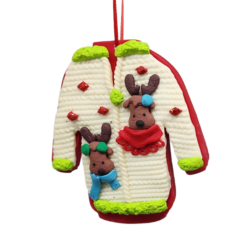 Claydough 'Icing' Ugly Sweater - Cream