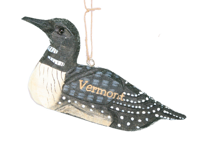 Vermont Loon Wooden Ornament - The Country Christmas Loft