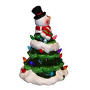 Battery Operated Ceramic Light-Up Snowman Tree - The Country Christmas Loft