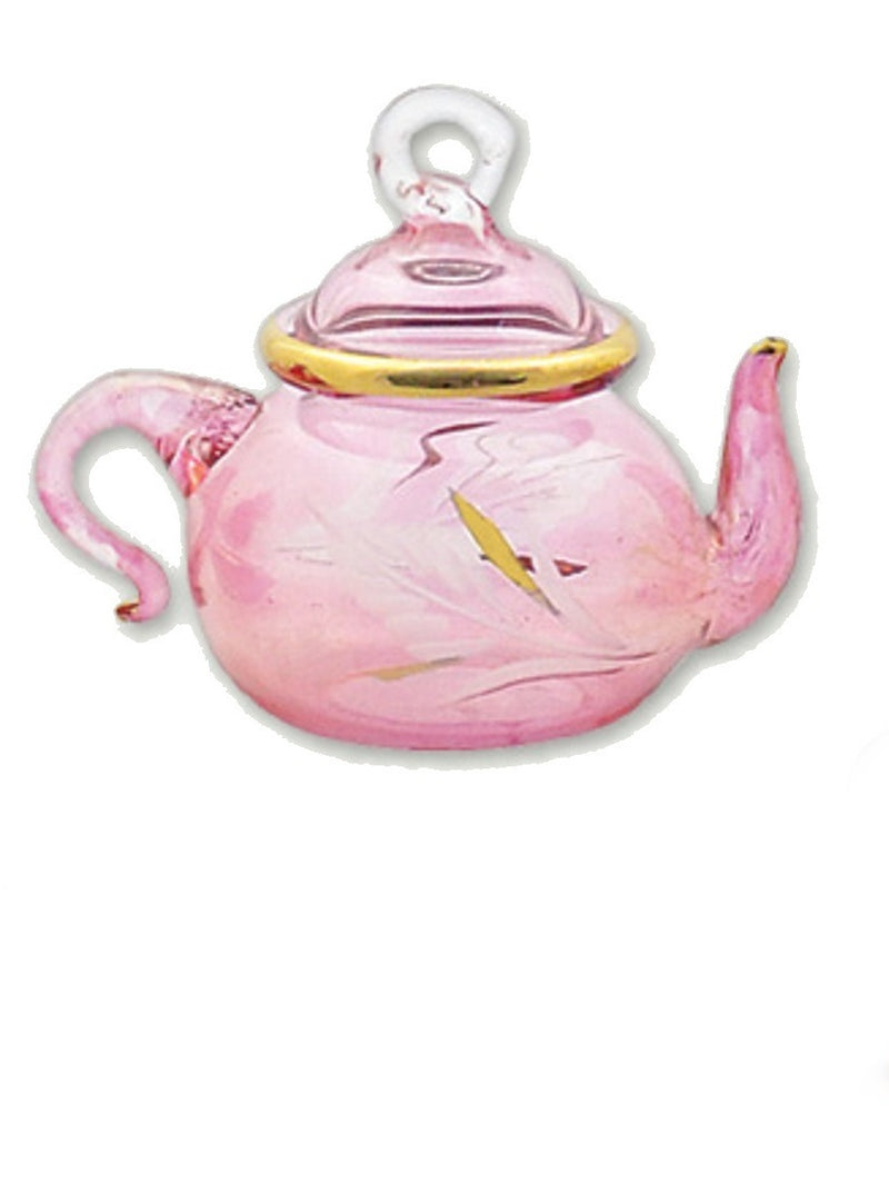 Egyptian Glass Teapot Ornaments - Pink