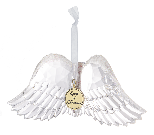 Spirit of Christmas Ornament with Scroll - The Country Christmas Loft