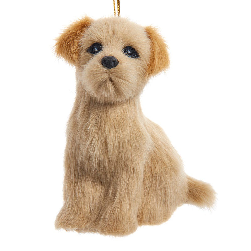 Furry Dog Ornament -  Golden Retriever - The Country Christmas Loft