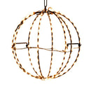 Warm White LED Foldable Metal Sphere - The Country Christmas Loft