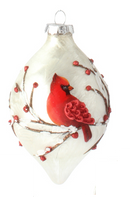 Cardinal Ornament - Teardrop