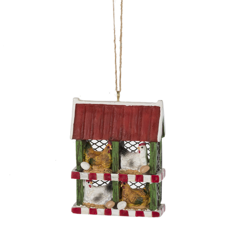 Chicken Coop Ornament - The Country Christmas Loft