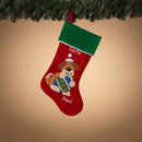 Santa Paws Velvet Stocking - The Country Christmas Loft