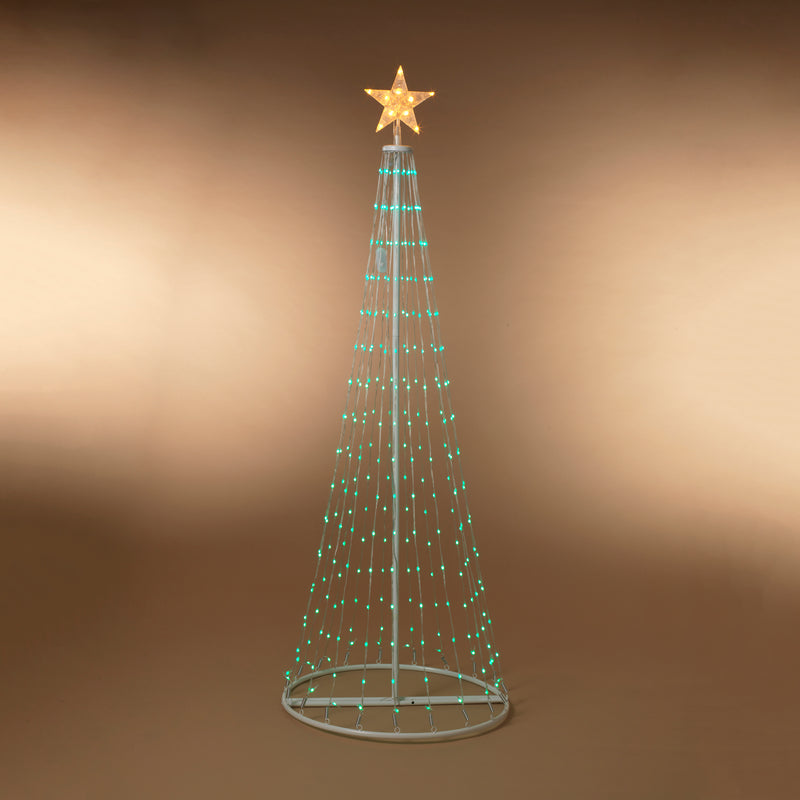 6 Foot Color Changing Indoor/Outdoor Pole Tree - The Country Christmas Loft