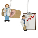Doctor with Chart Ornament -  Female - The Country Christmas Loft