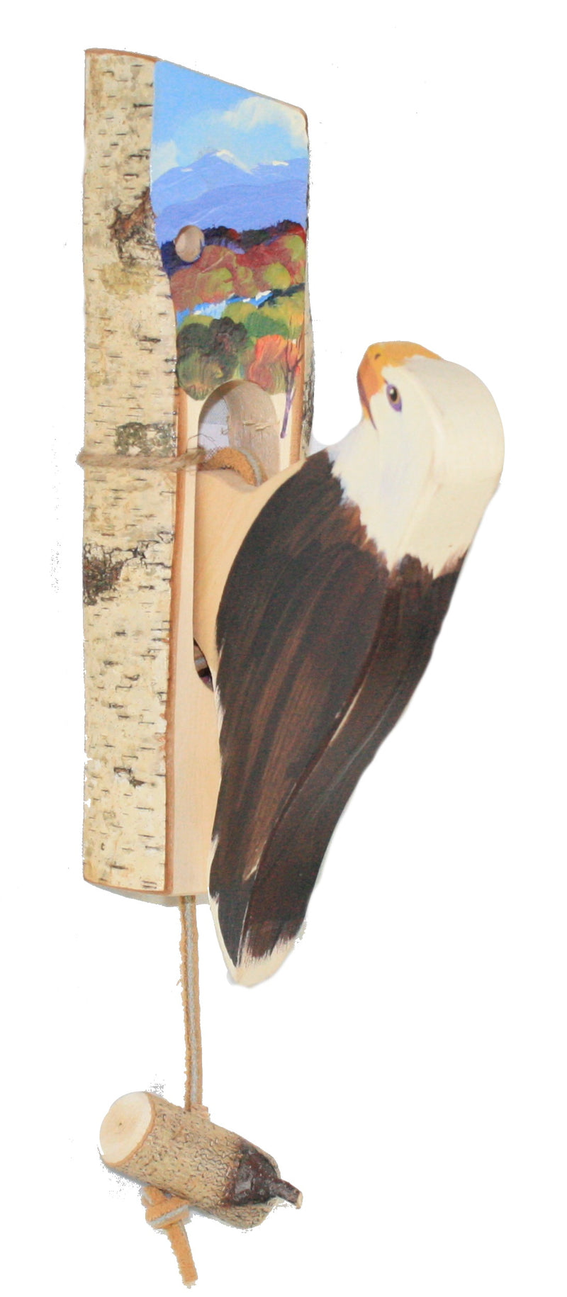 Wooden Bird Door Knockers - Bald Eagle