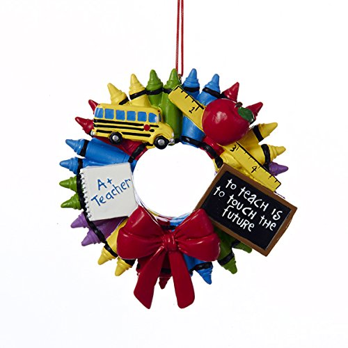 Resin Crayon Wreath Ornament - The Country Christmas Loft