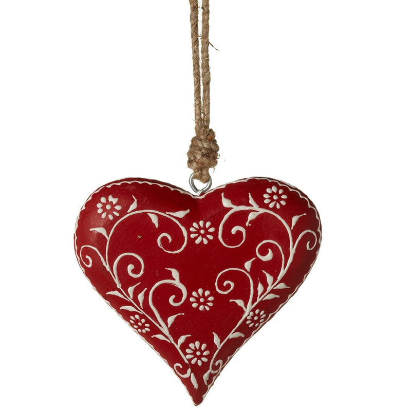 Pattern Heart Ornament - The Country Christmas Loft