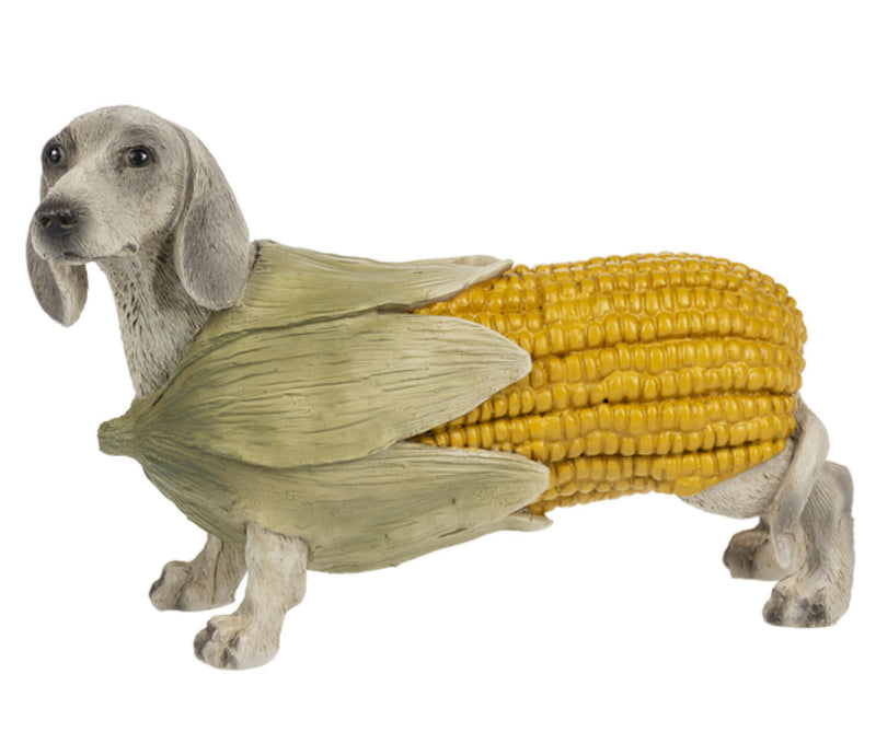 Fall Harvest Dog Figurine - Corn - The Country Christmas Loft