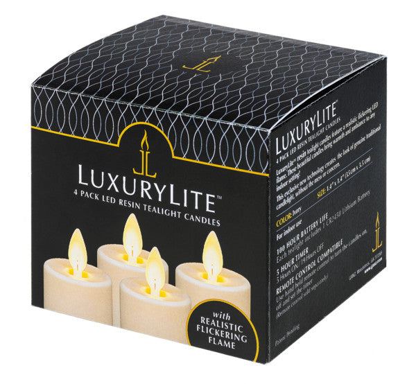 Moving Flame Tealights - 4 Piece Set - The Country Christmas Loft