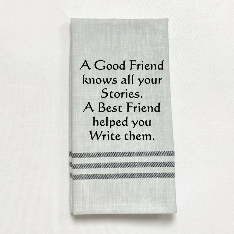 Dish Towel - A Good Friend Knows - The Country Christmas Loft