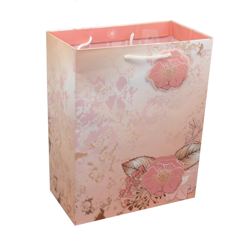 Elegant Floral Gift Bag - The Country Christmas Loft