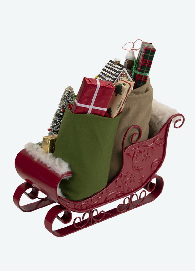 Sleigh Filled With Toys - The Country Christmas Loft