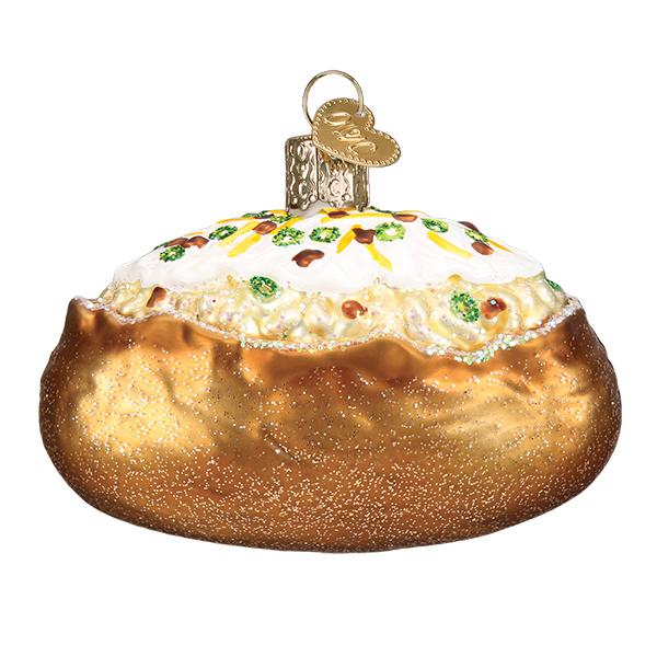 Baked Potato Glass Ornament - The Country Christmas Loft