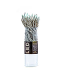 50-Light 5mm Warm White Twinkle LED White Wire Light Set - The Country Christmas Loft