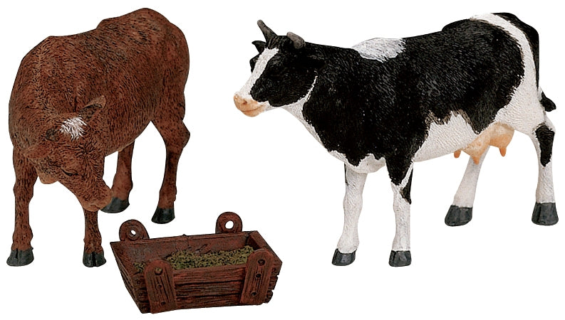 Feeding Cow & Bull - The Country Christmas Loft