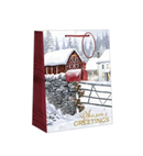 Traditional Small Gift Bag - Rustic Mailbox - The Country Christmas Loft
