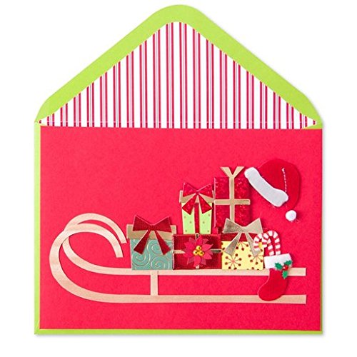 Sleigh With Presents Card - The Country Christmas Loft