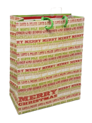 Medium Gift Bag With Tissue - Merry Christmas