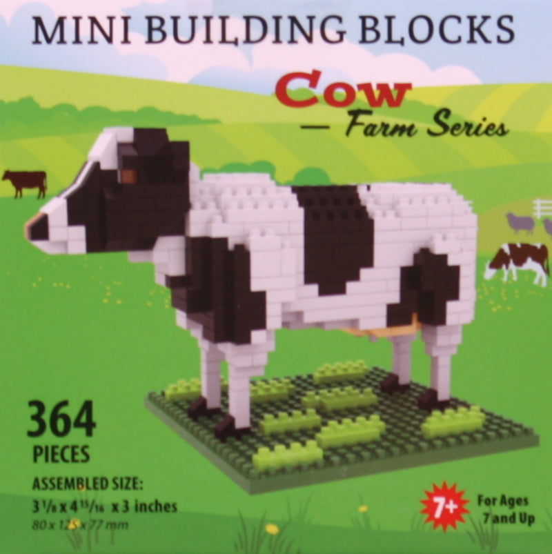 Mini Building Blocks - Farm Series - Cow - The Country Christmas Loft
