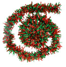 Tissue Fringe Garland - Red and Green - The Country Christmas Loft