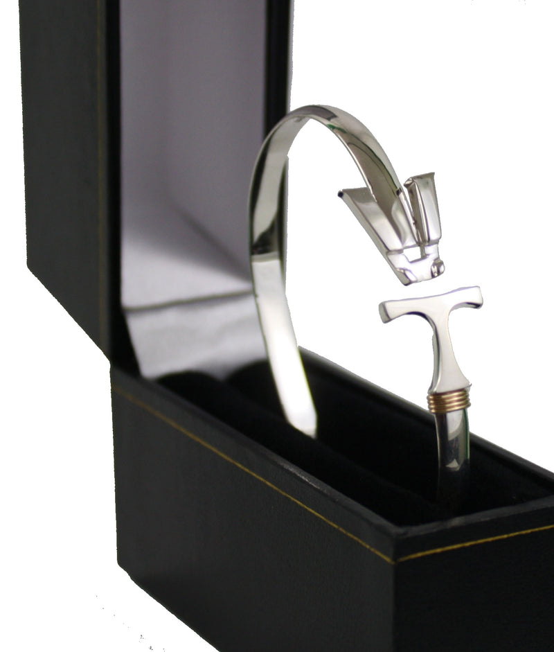 VT Hook Bracelet Silver - 5mm Band - - The Country Christmas Loft