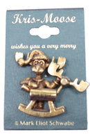 Kris Moose Rocking Moose Pin - The Country Christmas Loft