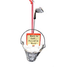 Bucket Of Balls Ornament - Red - The Country Christmas Loft