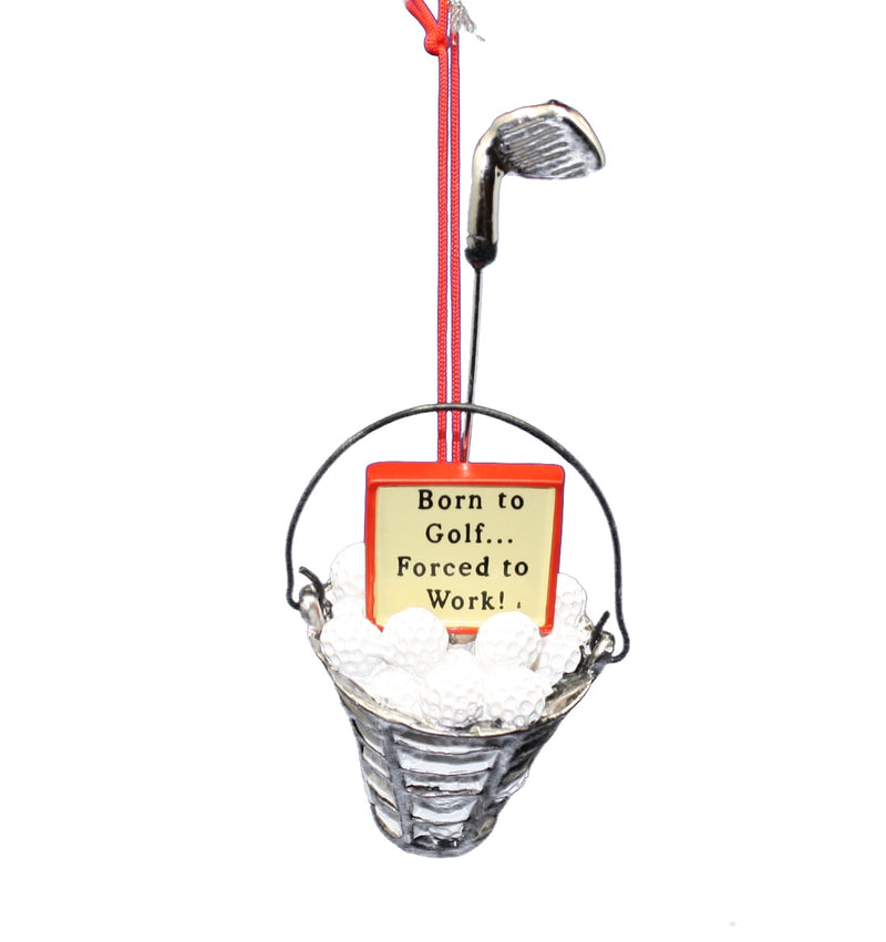 Bucket Of Balls Ornament - Red - The Country Christmas Loft
