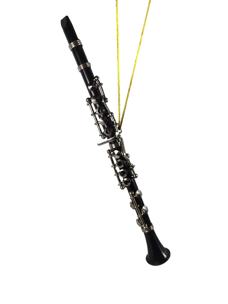 Black Clarinet Ornament - 6.5" - The Country Christmas Loft