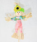 Mini Scarecrow stake - Light Green - The Country Christmas Loft