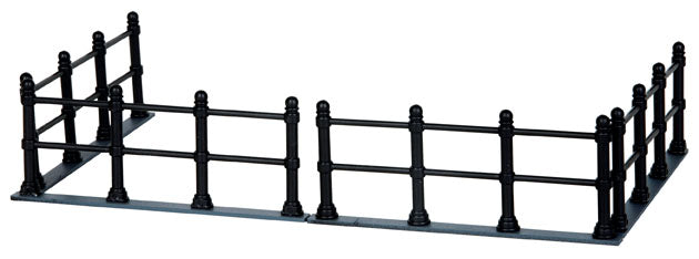 Black Canal Fence - 4 Piece Set - The Country Christmas Loft