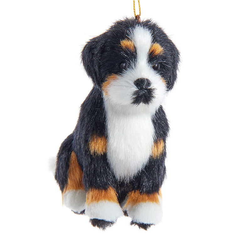 Furry Dog Ornament -  Bernese Mountain Dog - The Country Christmas Loft