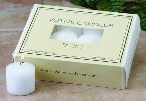 Votive Candles - White - Box 12 - The Country Christmas Loft