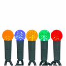 35-Light Multicolor G12 Green Wire LED Light Set - The Country Christmas Loft