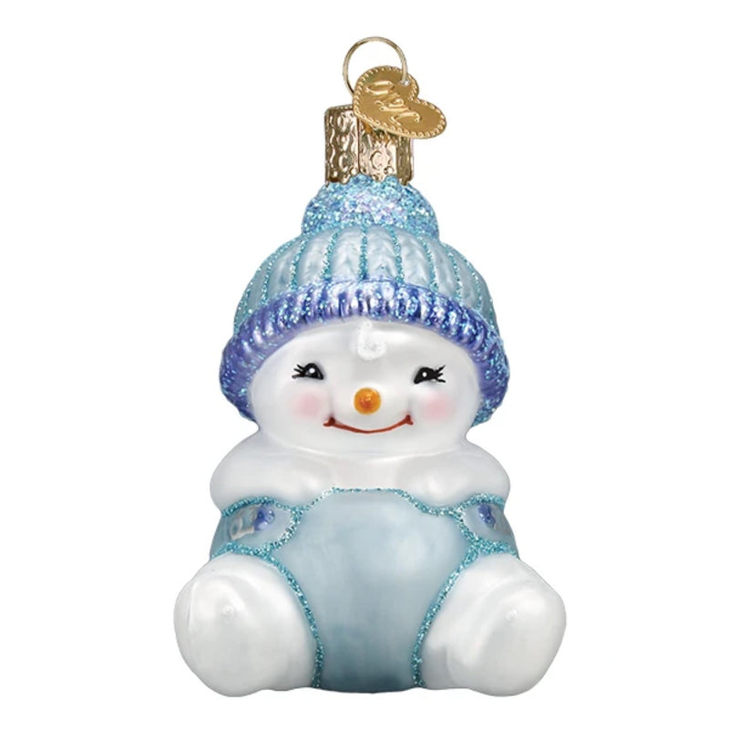 Snow Baby Boy Ornament - The Country Christmas Loft