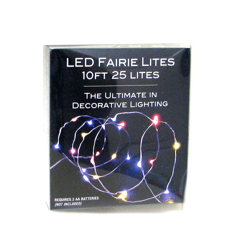 25-Light Battery-Operated Multicolored LED Fairy Lights - The Country Christmas Loft