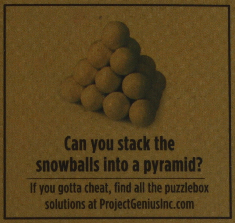 Holiday Puzzlebox Brainteaser - Snowball Fight