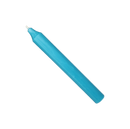 Rustic Taper Dinner Candle - 7 Inch Turquoise