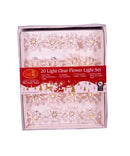 20-Light Clear Flower Light Set - The Country Christmas Loft