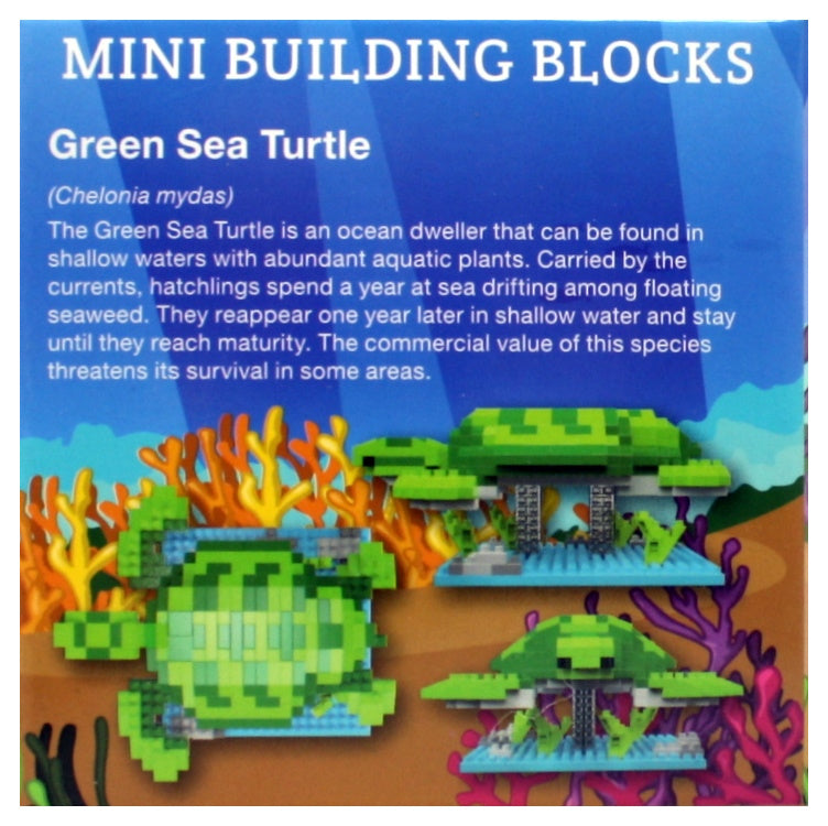 Mini Building Blocks - Green Sea Turtle - The Country Christmas Loft