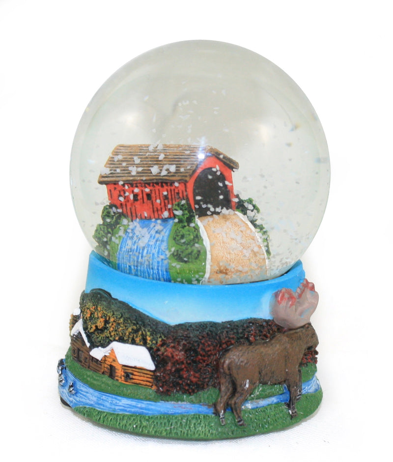 Large Covered Bridge Snowglobe - The Country Christmas Loft