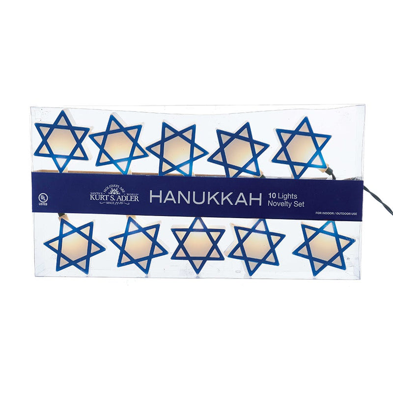 UL 10-Light Hanukkah Star Of David Light Set