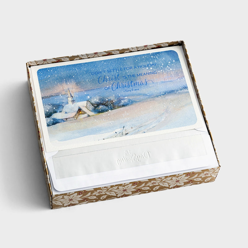 Tony Evans - Christ is the Meaning - 18 Christmas Boxed Cards - The Country Christmas Loft