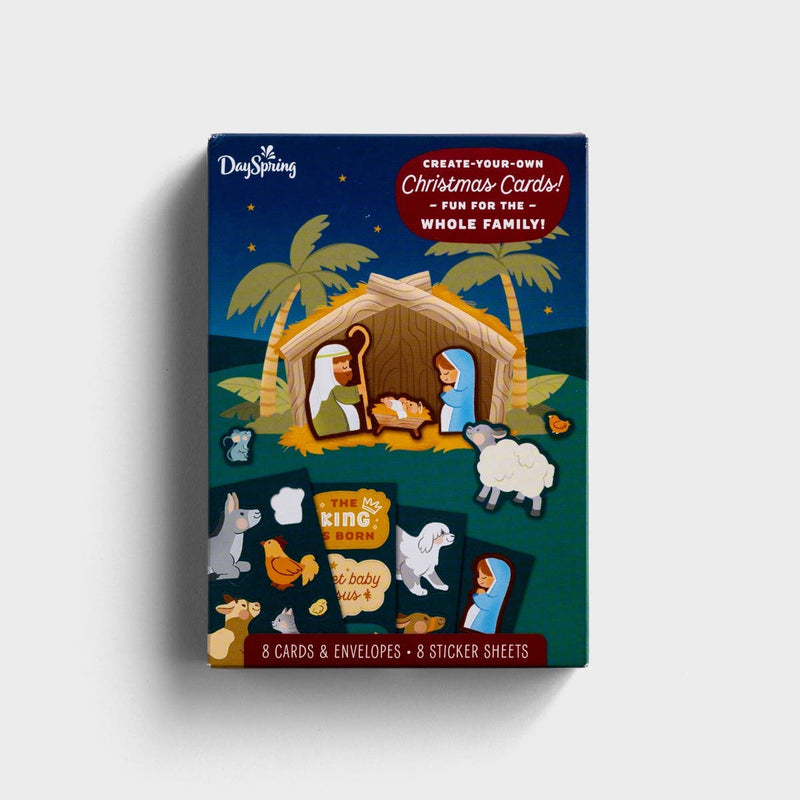 Create Your Own Nativity Christmas Cards -8 Christmas Boxed Cards