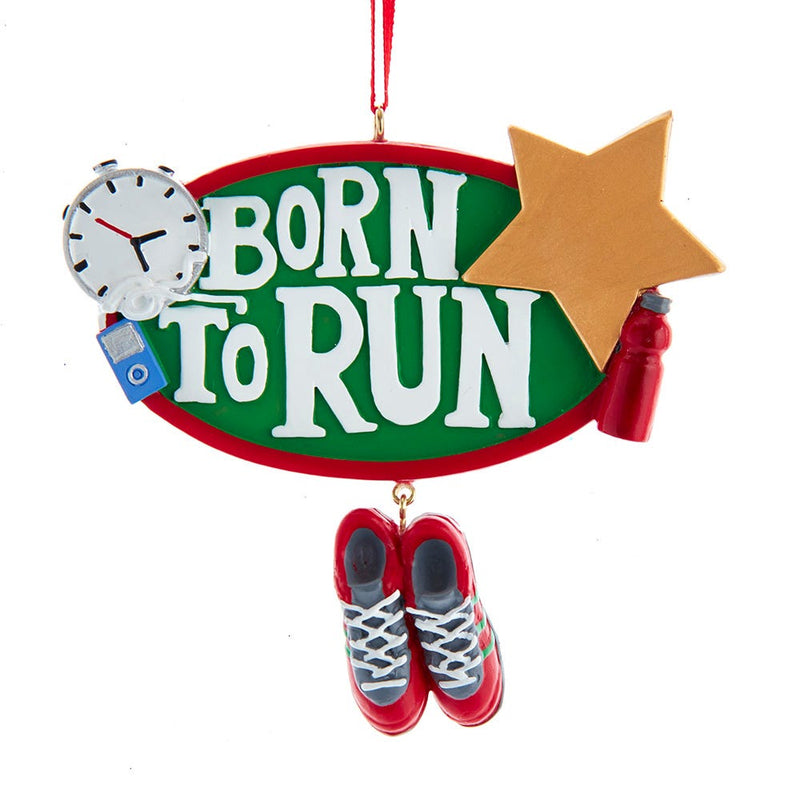 Born to Run with Sneaker Dangles Ornament - The Country Christmas Loft